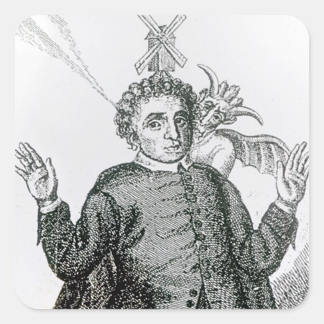 Hugh Peter  fiery army preacher Square Sticker (Front)