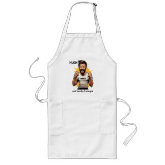 Hugh single and ready to mingle Long Apron