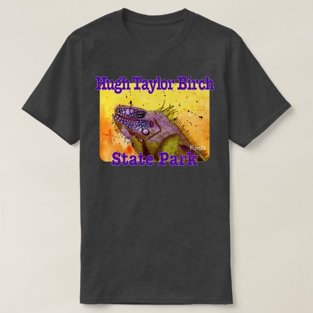 Hugh Taylor Birch State Park Florida T-Shirt (Design Front)