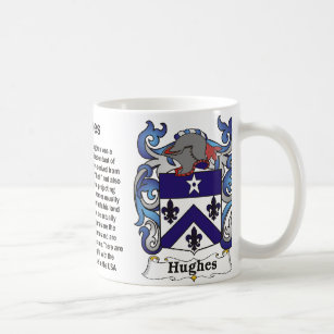 Hughes Family Crest on a mug