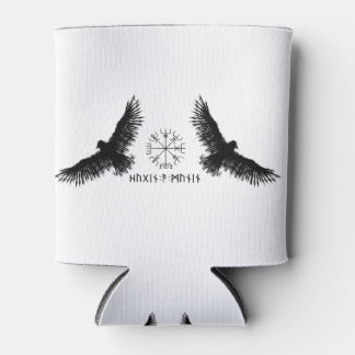 Hugin & Munin | Vegvisir | Odins Raben | schwarz Can Cooler
