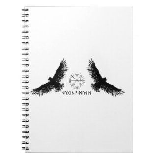 Hugin & Munin | Vegvisir | Odins Raben | schwarz Notebook