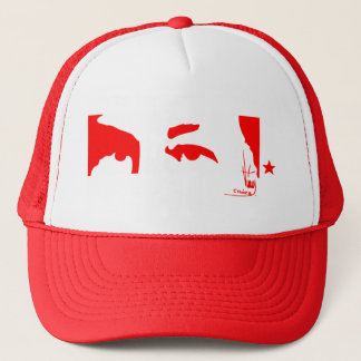 Hugo Chávez: Eyes and signature (red) Trucker Hat