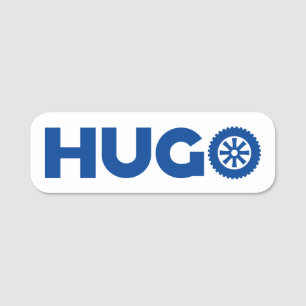 Hugo Petrol Head Name Tag