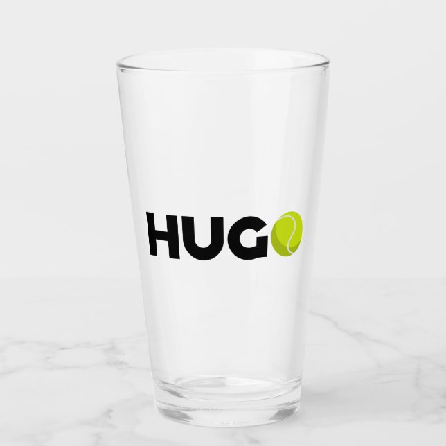 Hugo Tennis Glass (Front)