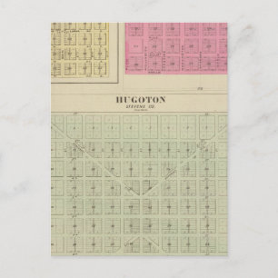 Hugoton, Voorhees, Frisco, Kansas Postcard
