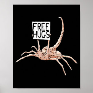 Hugs Alien Vintage Design For Men Women Girl Boy K Poster