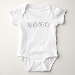 Hugs and Kisses Baby Valentine Bodysuit
