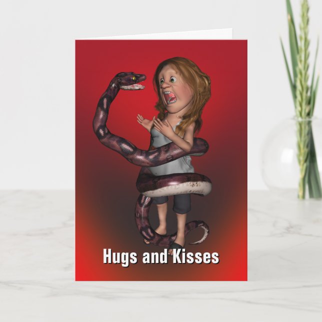 Hugs and Kisses Birthday Card (Front)