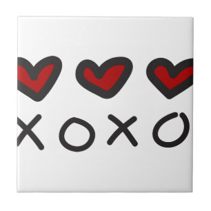 Hugs And Kisses Ceramic Tile
