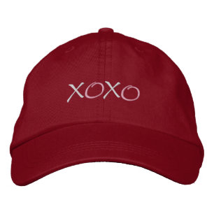 Hugs and Kisses Embroidered Hat
