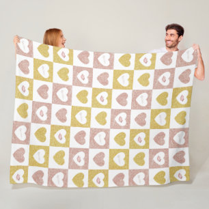 Hugs and kisses  fleece blanket