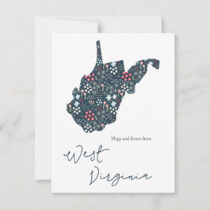 Hugs and Kisses from West Virginia Holiday Card