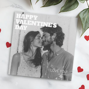 Hugs and Kisses Happy Valentine's Day to Husband Holiday Card