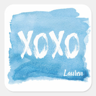 Hugs and Kisses   Personalised Sticker