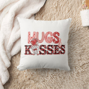 Hugs and kisses Personalised Valentines Cushion