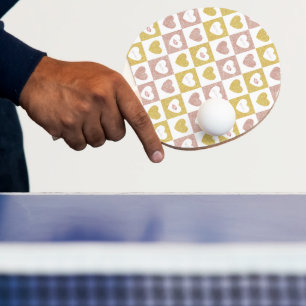 Hugs and kisses ping pong paddle