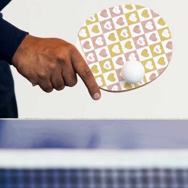 Hugs and kisses ping pong paddle (Insitu)