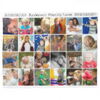 Hugs and Kisses Rustic Family Photo Collage