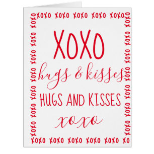 Hugs and Kisses Valentine Card