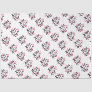 Hugs and Kisses with Hearts Tissue Paper