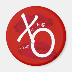 Hugs and Kisses XO Kiss Magnet