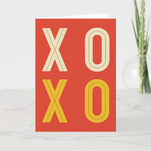 Hugs And Kisses Xoxo Love Card