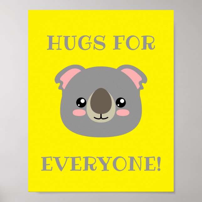 Hugs for everyone! poster (Front)