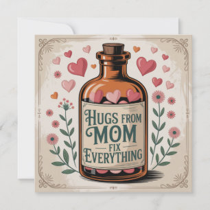 Hugs From Mum Fix Everything Holiday Card