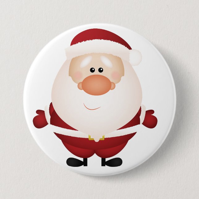 Hugs from Santa Claus Button (Front)