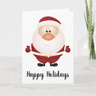 Hugs from Santa Claus Greeting Card