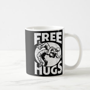 Hugs Funny Wrestling Humor Wrestler Wrestle Men Wo Coffee Mug