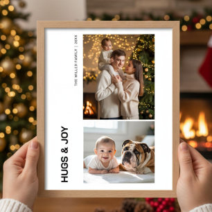 Hugs & Joy — Delivered with Dog Kisses Holiday Card
