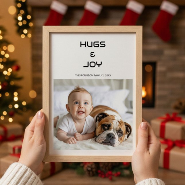 Hugs & Joy from the Humans and the Dog card (Creator Uploaded)