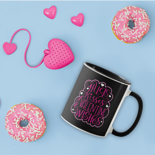 Hugs, kisses and Valentine Wishes, Hearts, Love Mug