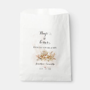 Hugs & Kisses from new Mrs Autumn Fall Eucalyptus Favour Bag
