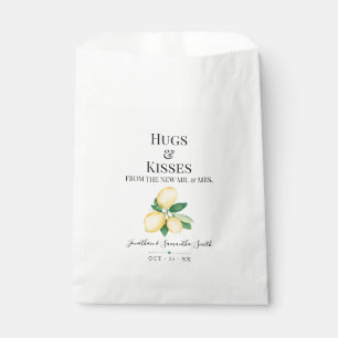 Hugs & Kisses from new Mrs Lemons Bridal Shower Favour Bag
