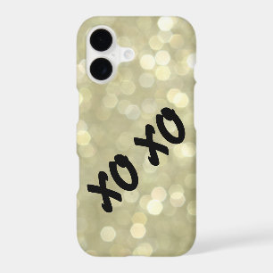 Hugs & Kisses Gold iPhone 7 Case