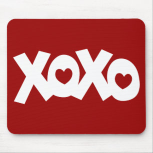 Hugs & Kisses Love & Hearts Mouse Pad