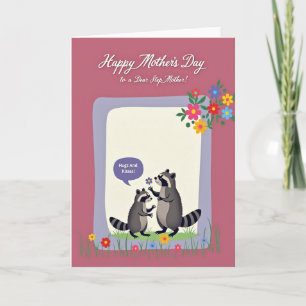 Hugs Kisses Mothers Day Art Card