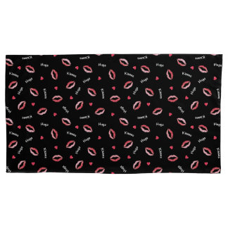 Hugs & Lip Kisses of Love Pillowcase