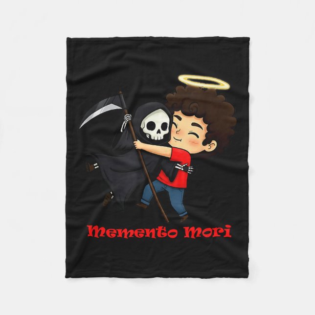 Hugs - Memento Mori  Fleece Blanket (Front)