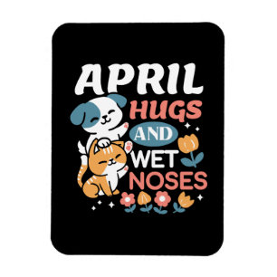 Hugs, Wet Noses, and Spring Vibes – Playful Pet Magnet