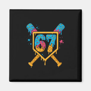 Hugvyn 67 Sell Ice Cream Drip Six Seven Genz Alpha Magnet