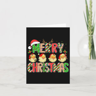 Hugvyn Christmas_ Vintage Santa Claus Face Merry C Card