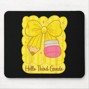Hugvyn Ck To School Coquette Pencil Third Grade Te Mouse Pad