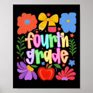 Hugvyn Ck To School Fourth Grade Preppy Teachers F Poster