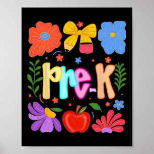 Hugvyn Ck To School Pre-k Preschool Preppy Teacher Poster