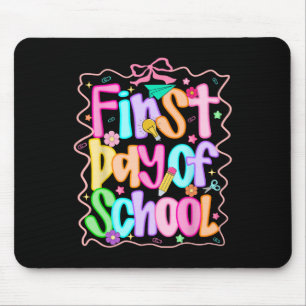 Hugvyn Ck To School Preppy Teacher First Day Of Sc Mouse Pad