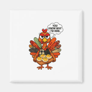 Hugvyn Deviled Eggs You Know Why Im Here Thanksgiv Magnet